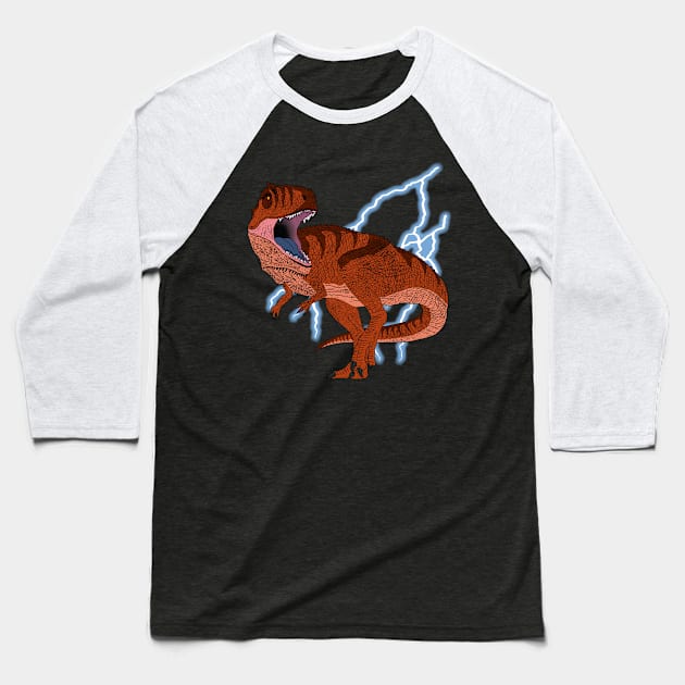 Giganotosaurus Thunder Baseball T-Shirt by March90